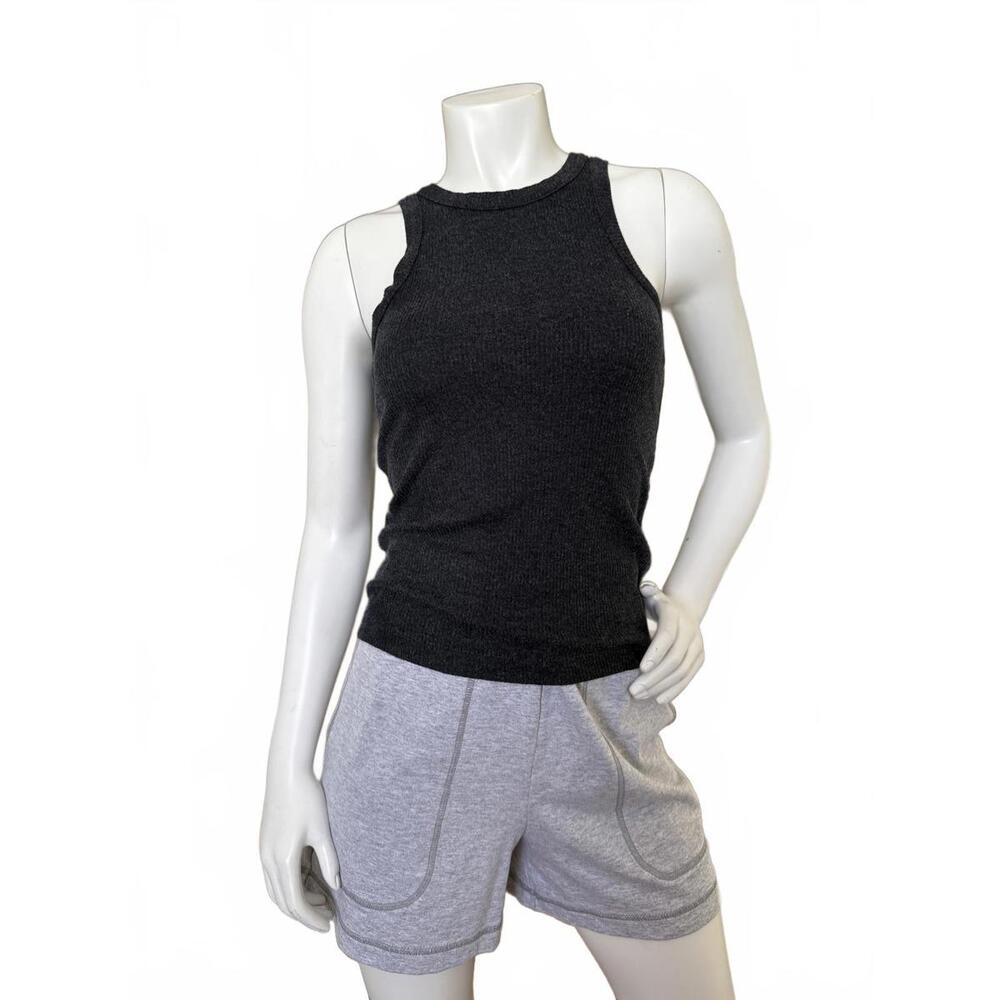 AGOLDE Women’s Ribbed Tank Top Gray Sleeveless Knit Size Small